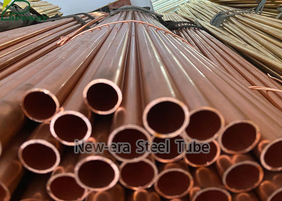 Tubo de cobre amarillo del cambiador de calor pequeño C23000 ASTM B135