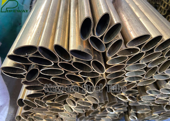 Tubo oval exhausto duro de la aleación de cobre de ASTM B135 C33000